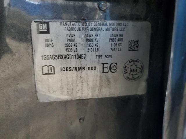 1G6AG5RX9G0110457 Cadillac ATS