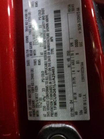 1FMCU9G61LUA29483 Ford ESCAPE SE