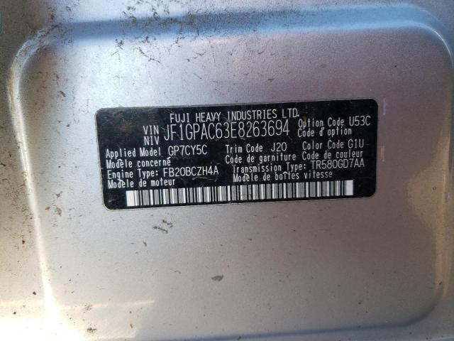 JF1GPAC63E8263694 Subaru Impreza Premium