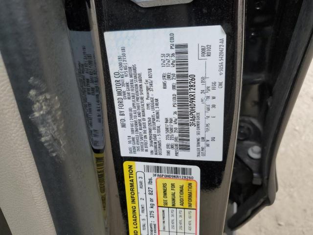 3FA6P0HD9KR128260 Ford FUSION SE