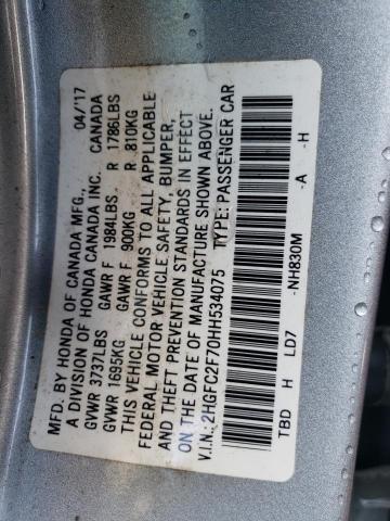 2HGFC2F70HH534075 Honda CIVIC EX