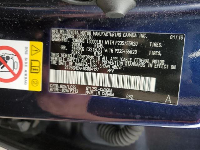 2T2BGMCA4GC004127 Lexus Rx 450h Base