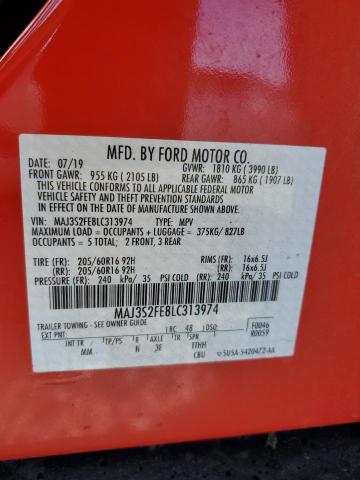 MAJ3S2FE8LC313974 Ford ECOSPORT S