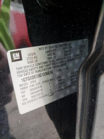 1GTG6DE39G1336614 GMC CANYON SLT