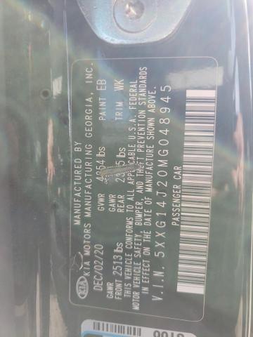 5XXG14J20MG048945 KIA K5 LXS