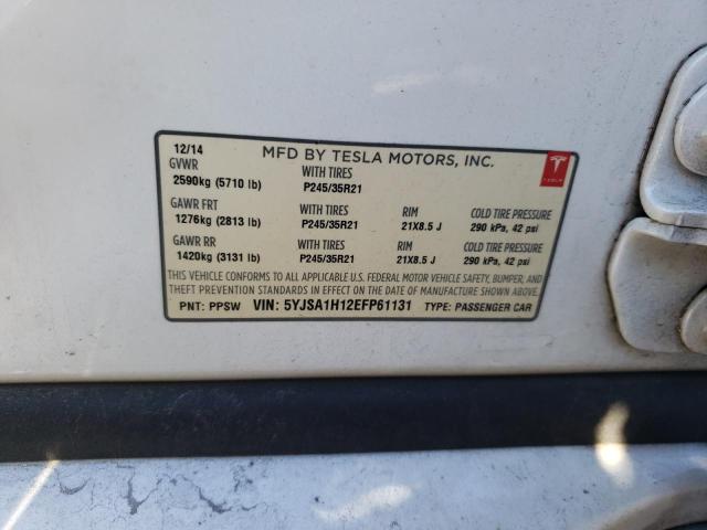 5YJSA1H12EFP61131 Tesla MODEL S