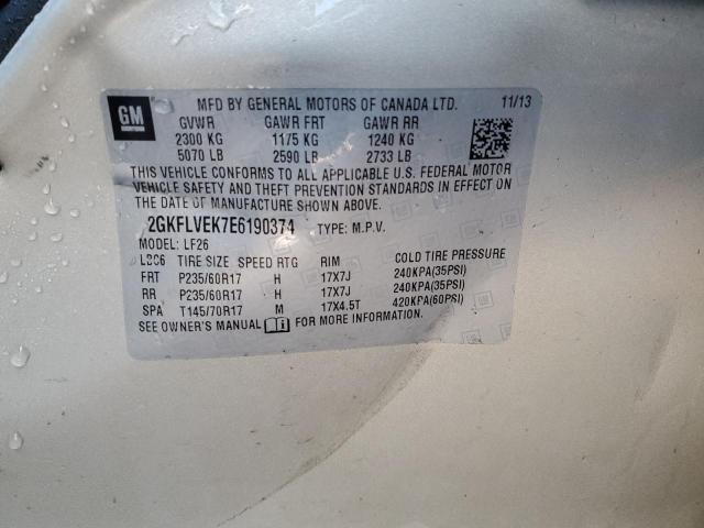 2GKFLVEK7E6190374 GMC Terrain Sle