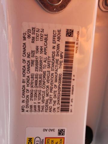2HKRS3H29PH308600 Honda CR-V LX