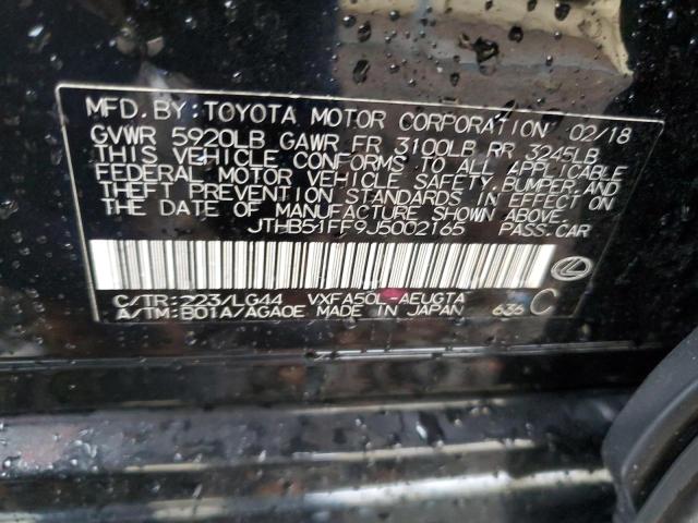 JTHB51FF9J5002165 Lexus Ls 500 Base