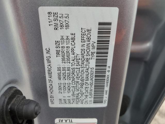 5J6RW1H50JA009315 Honda CR-V EX