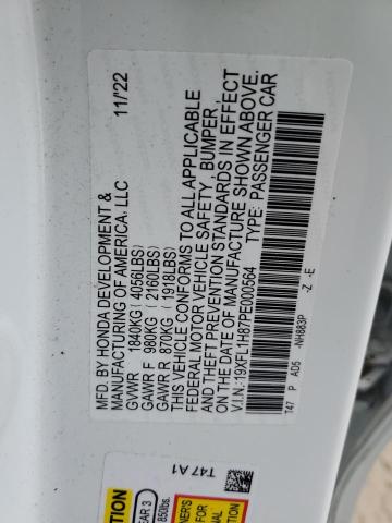 19XFL1H87PE000564 Honda Civic Sport Touring