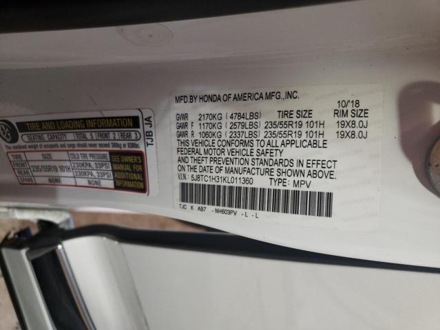 5J8TC1H31KL011360 Acura RDX
