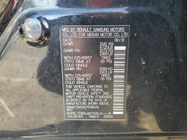 KNMAT2MV0LP506419 Nissan ROGUE S