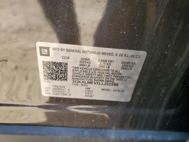3GKALMEV1LL211596 GMC TERRAIN SL