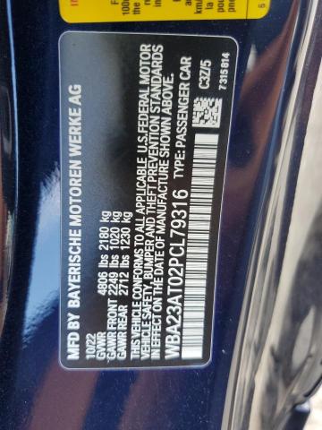 WBA23AT02PCL79316 BMW 430I