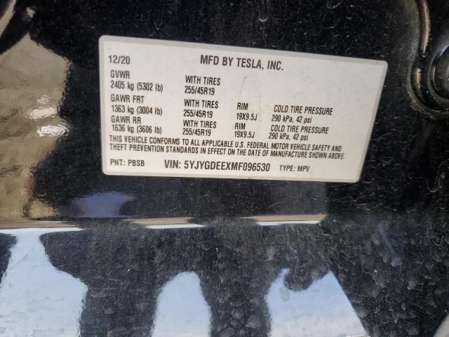 5YJYGDEEXMF096530 Tesla Model Y