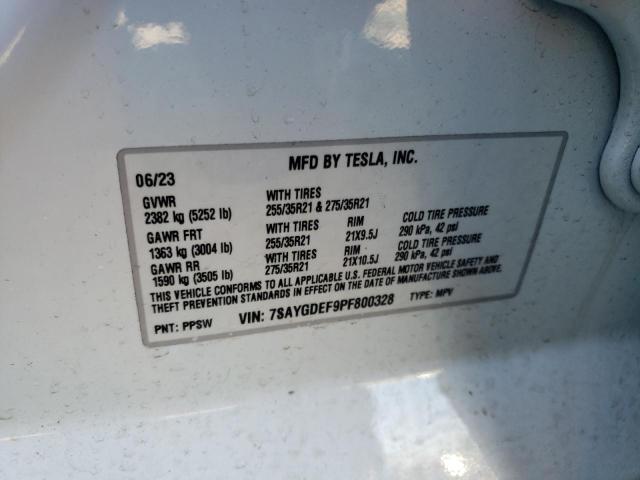 7SAYGDEF9PF800328 Tesla Model Y