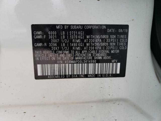 4S4WMAPD0L3414990 Subaru Ascent Limited