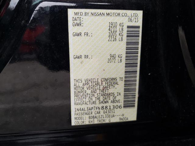1N4AL3AP7FN881306 Nissan ALTIMA 2.5