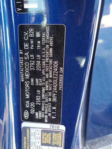 3KPF24AD0LE224006 KIA FORTE FE