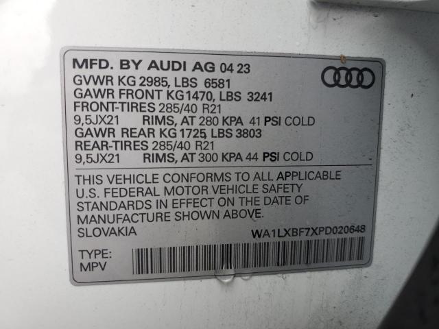 WA1LXBF7XPD020648 Audi Q7 Premium Plus
