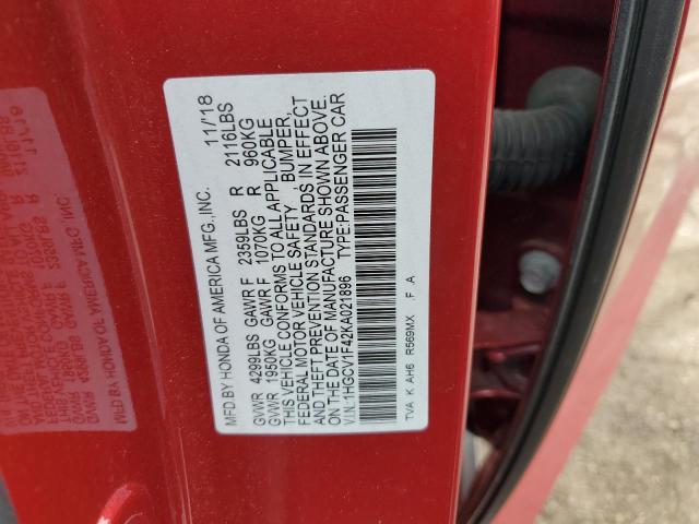 1HGCV1F42KA021896 Honda ACCORD EX
