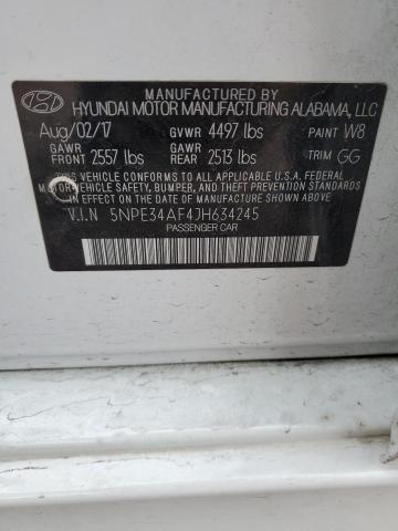 5NPE34AF4JH634245 Hyundai Sonata Sport