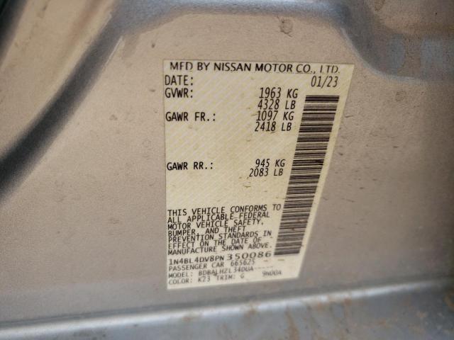 1N4BL4DV8PN350086 Nissan ALTIMA SV
