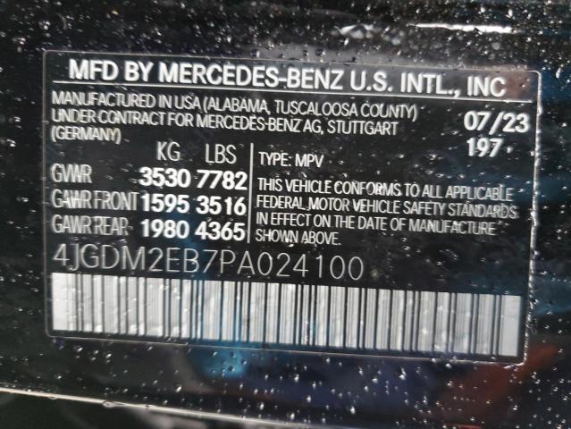 4JGDM2EB7PA024100 Mercedes-Benz Eqs Suv 45