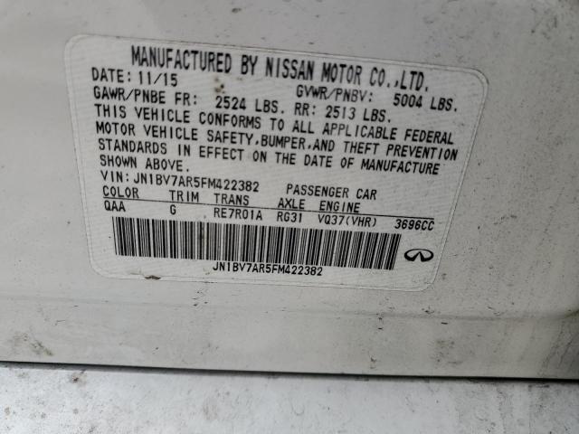 JN1BV7AR5FM422382 Infiniti Q50 BASE