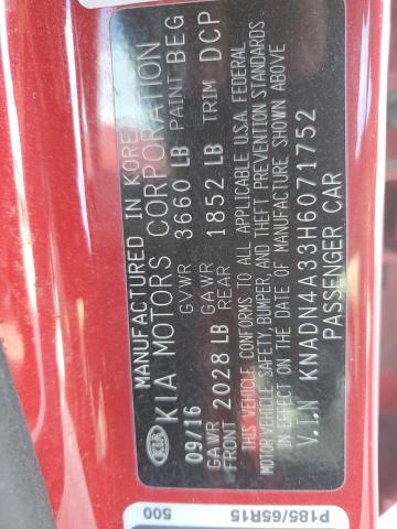 KNADN4A33H6071752 KIA RIO EX