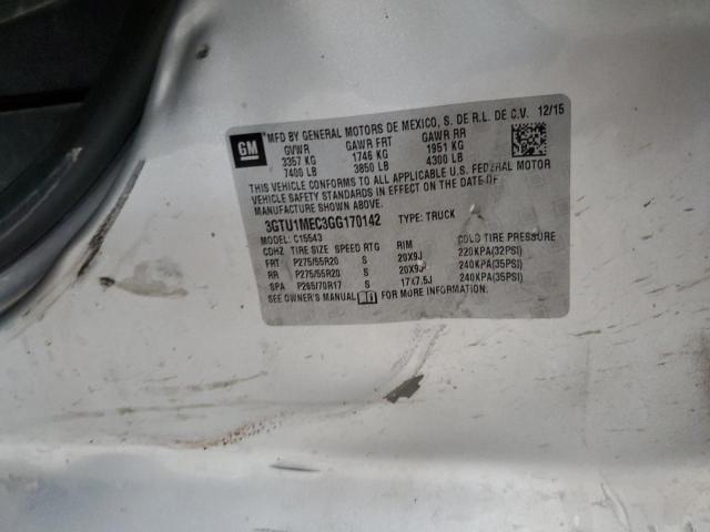 3GTU1MEC3GG170142 GMC Sierra C1500 Sle