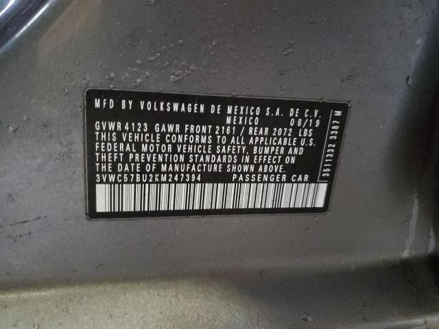 3VWC57BU2KM247394 Volkswagen JETTA S