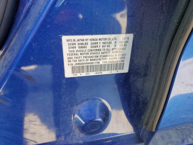 JHMGK5H94HS011736 Honda FIT EX