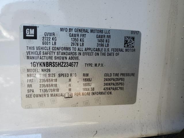 1GYKNBRS5HZ234677 Cadillac XT5 LUXURY