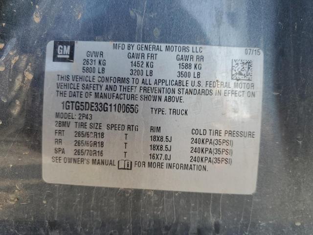 1GTG5DE33G1100656 GMC CANYON SLT