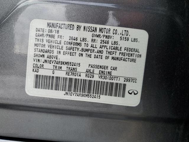 JN1EV7AR9KM552415 Infiniti Q50 LUXE