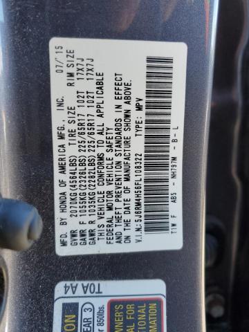 5J6RM4H56FL108322 Honda CR-V EX