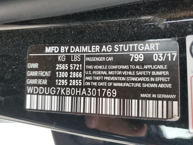 WDDUG7KB0HA301769 Mercedes-Benz S 65 Amg
