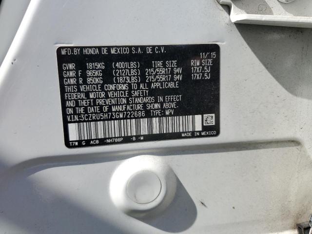 3CZRU5H73GM722686 Honda Hr-v Exl