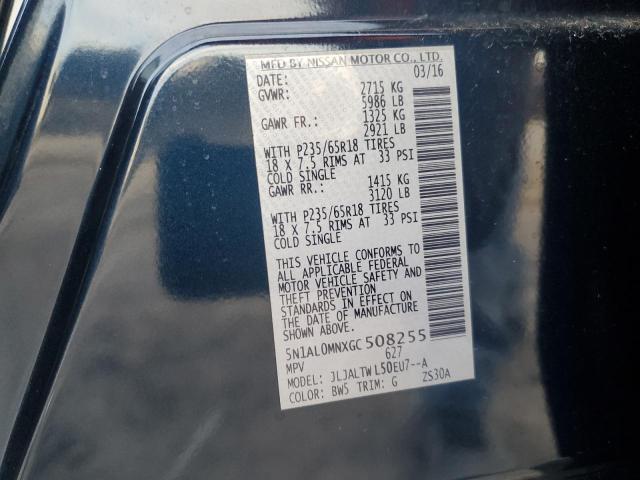 5N1AL0MNXGC508255 Infiniti QX60