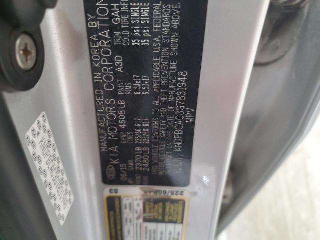 KNDPBCAC3G7831948 KIA Sportage Lx