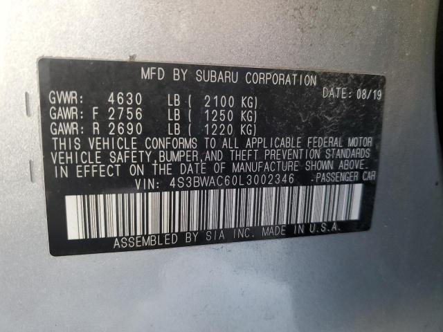 4S3BWAC60L3002346 Subaru Legacy Premium