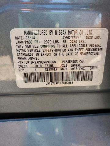 JN1BV7AP8EM690968 Infiniti Q50 BASE