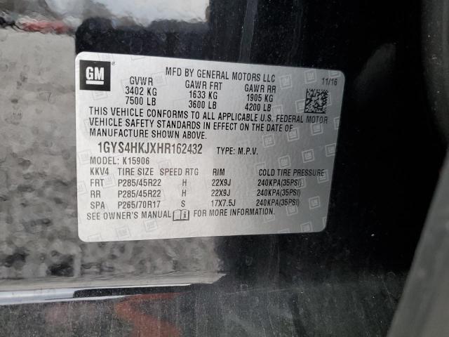 1GYS4HKJXHR162432 Cadillac Escalade Esv Luxury