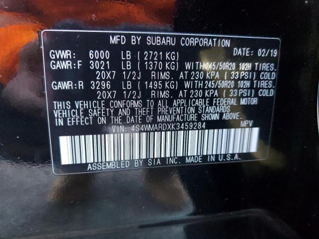 4S4WMARDXK3459284 Subaru Ascent Touring