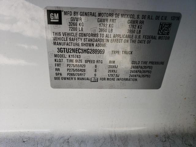 3GTU2NEC3HG288969 GMC Sierra K1500 Slt