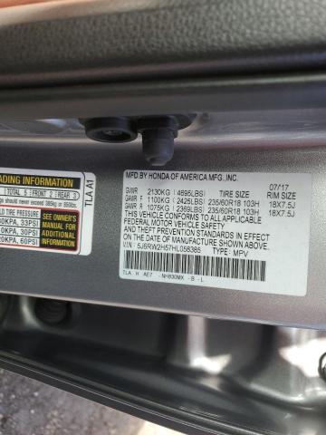 5J6RW2H57HL058385 Honda CR-V EX