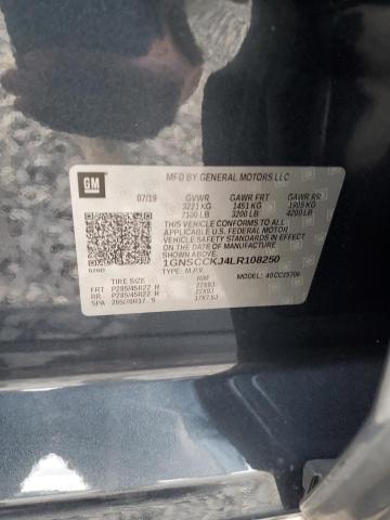 1GNSCCKJ4LR108250 Chevrolet Tahoe C1500 Premier