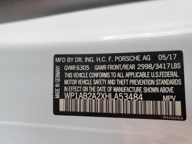 WP1AB2A2XHLA53484 Porsche CAYENNE S